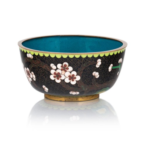 Miseczka emaliowana z kwiatem jabłoni, Chiny
