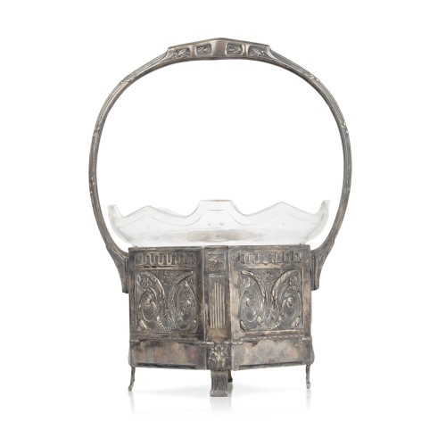 Koszyk na łakocie ze szklanym wkładem