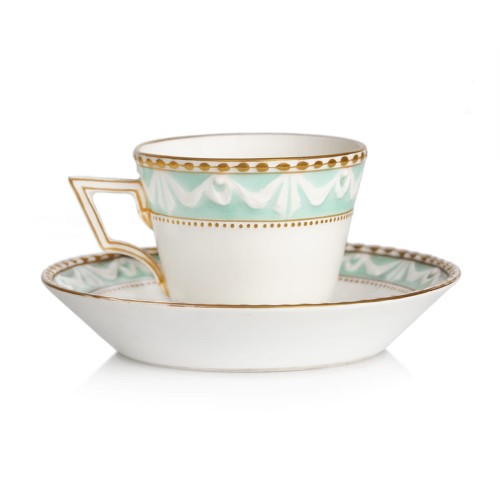 Filiżanka do mokki, wzór kurlandzki, KPM - Berlin, XIX wiek