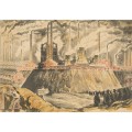 Jan Jerzy Wroniecki (1890 - 1948) "Górny Śląsk", litografia, 1933 rok