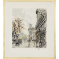 Hans Figura (1898-1978) "Opera Wiedeńska", akwaforta, akwatinta