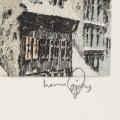 Hans Figura (1898-1978) "Wiedeń. Katedra św. Szczepana" akwaforta, akwatinta