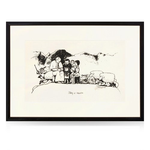 Jacek Fedorowicz (ur. 1973) "Tatry w czerwcu", litografia, 1983 rok