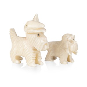 "Kumple" para figurek z kości 