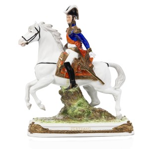 Figura porcelanowa "Generał Bertrand"