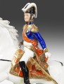 "Generał Bertrand" , porcelanowa figurka -Fabryka porcelany Scheibe-Alsbach w Turyngii
