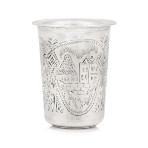 Srebrny kubek kiduszowy, Moska - 1889 rok