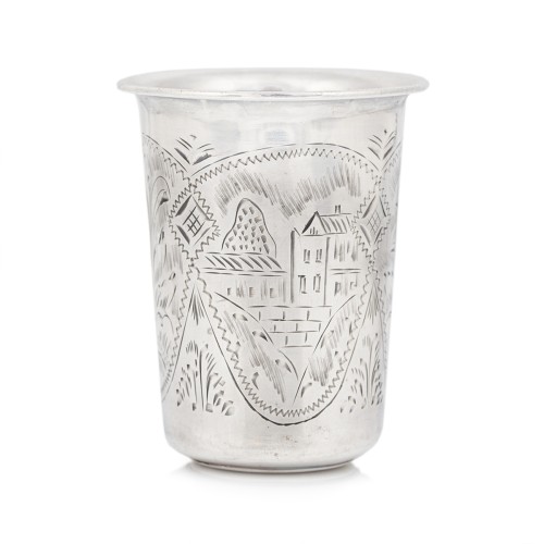 Kubek kiduszowy, srebro pr. 84, Moskwa, 1889 rok