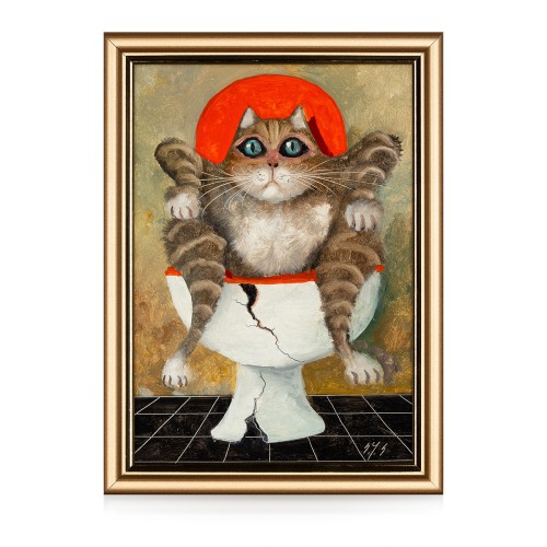 Stanisław Jerzy Suder (1951-2015) "Kocie tarapaty"