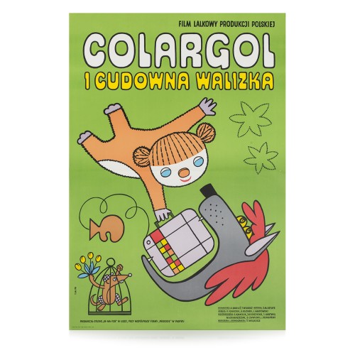 Plakat "Colargol i cudowna walizka", 1979 rok
