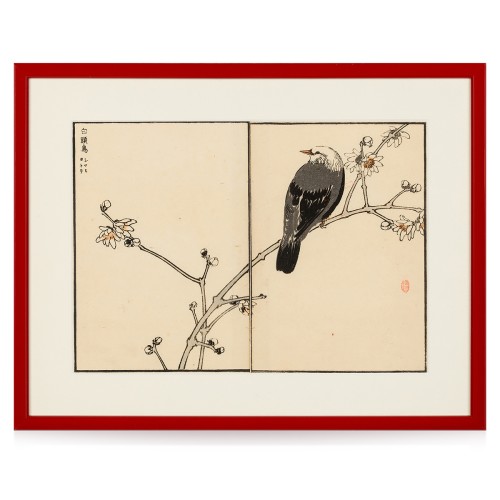 Kōno Bairei (1844 - 1895) "Szczeciak rudouchy", drzeworyt barwny