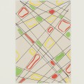"Projekt tkaniny - nr 29" tusz, gwasz na papierze, ok. 1960 roku