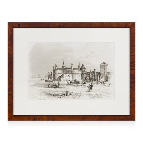 Emile Rouargue (1795 - 1865) "Kraków. Barbakan"