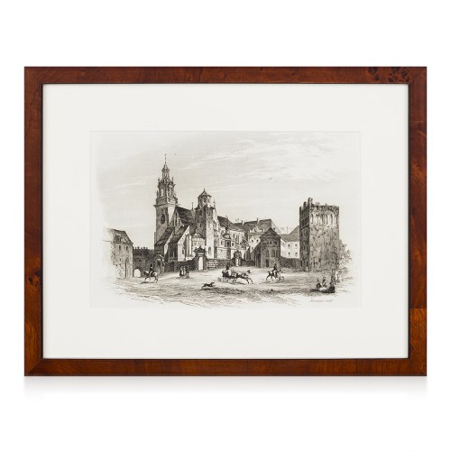 Emile Rouargue (1795 - 1865) "Kraków. Katedra na Wawelu"