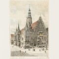 Albrecht Bruck (1874-1964) "Ratusz we Wrocławiu", akwaforta
