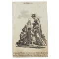 "Święta Elżbieta Węgierska" miedzioryt, XVIII wiek