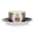 Filiżanka z herbem Krakowa, kobalt, 1900-1930 r.