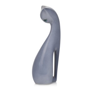 Figura porcelanowa "Kot siedzący"  