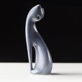 Figura porcelanowa "Kot siedzący" Ćmielów, projekt Mieczysław Naruszewicz - 1956 rok