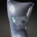 Figura porcelanowa "Kot siedzący" Ćmielów, projekt Mieczysław Naruszewicz - 1956 rok