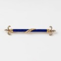 Złota broszka z emalią Fabergé